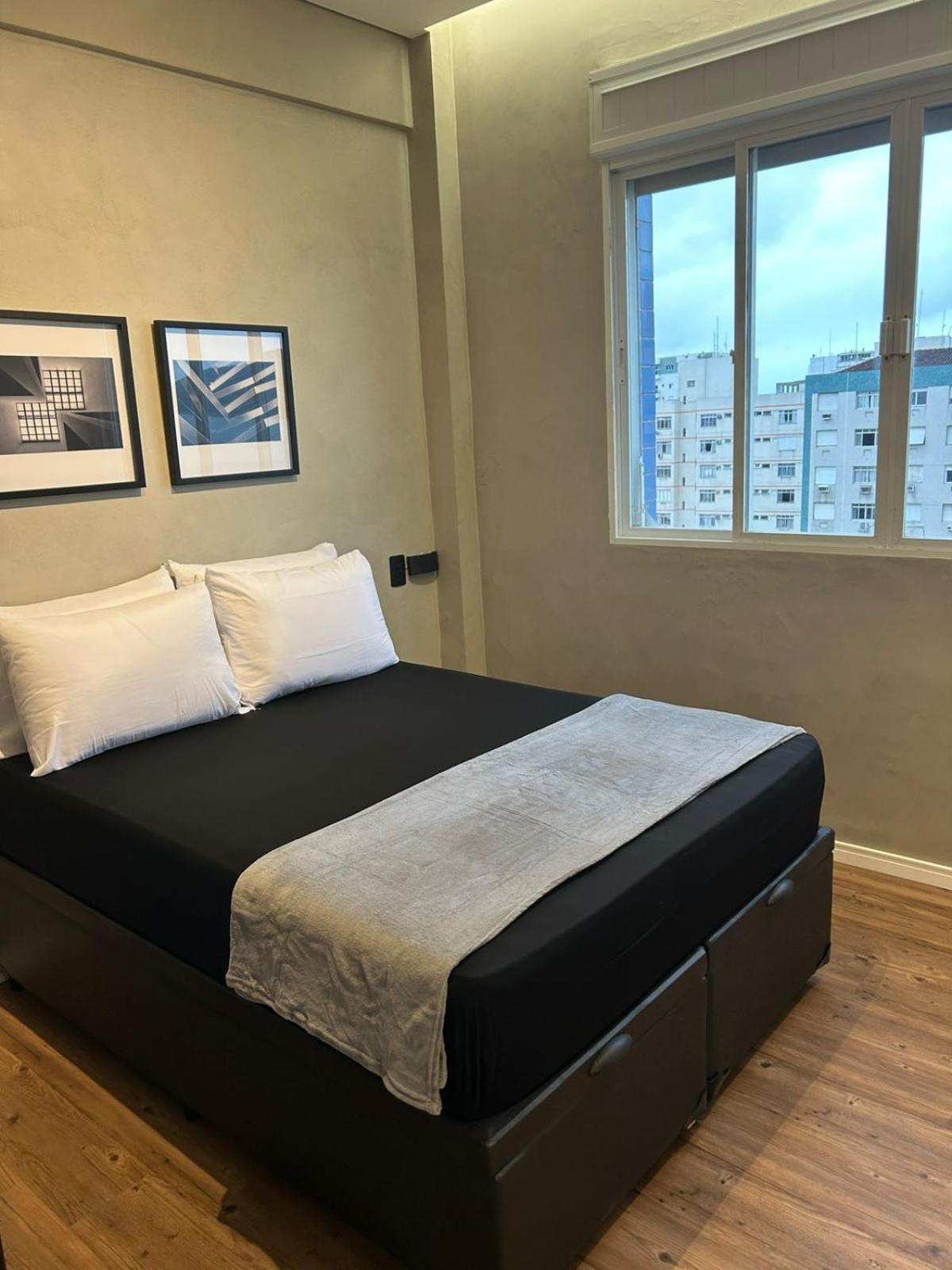 Apartamento Frente A Praia Do Embare Santos מראה חיצוני תמונה