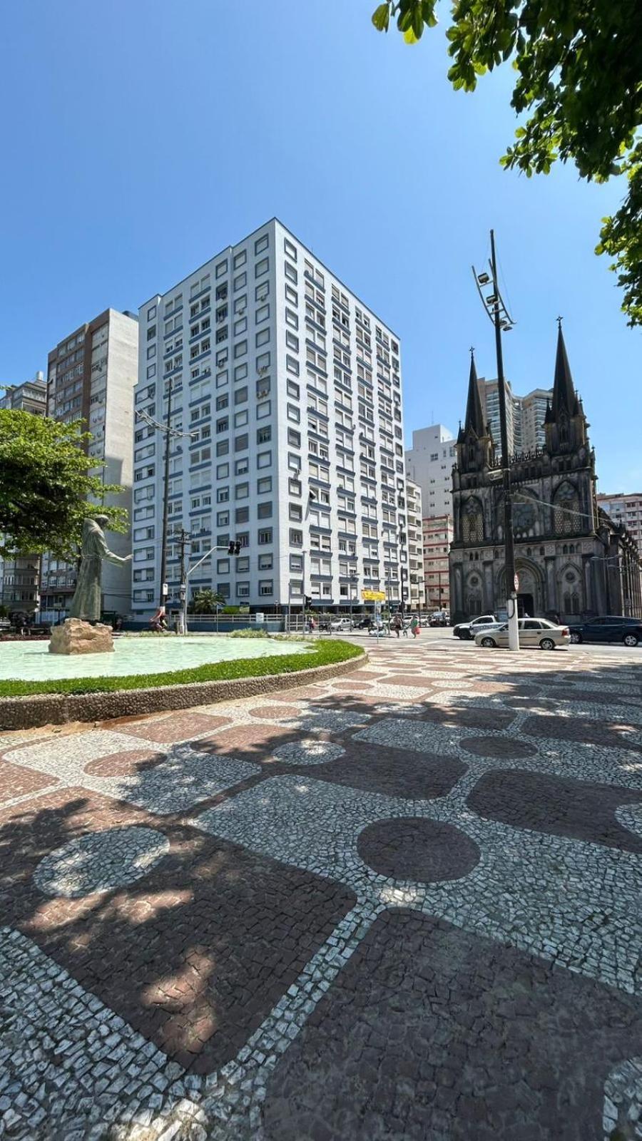 Apartamento Frente A Praia Do Embare Santos מראה חיצוני תמונה