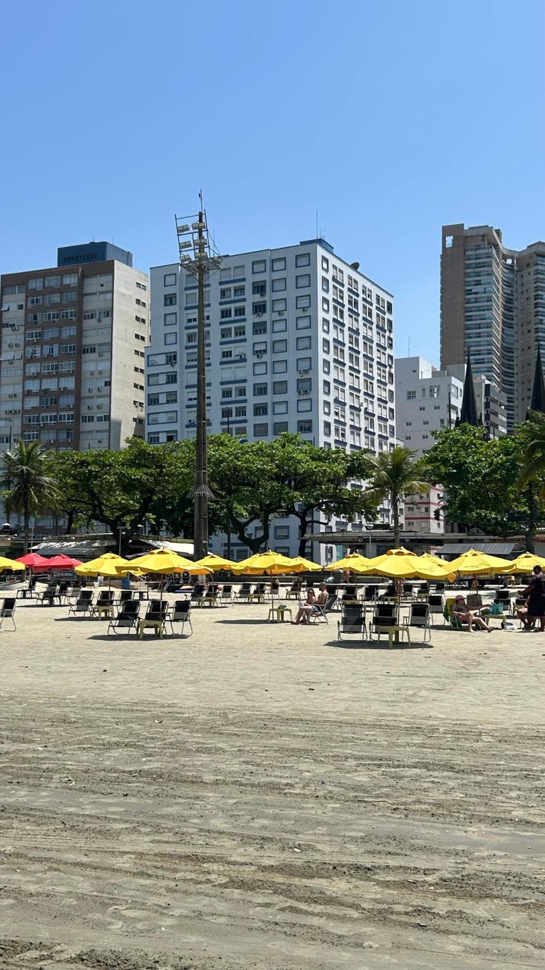 Apartamento Frente A Praia Do Embare Santos מראה חיצוני תמונה